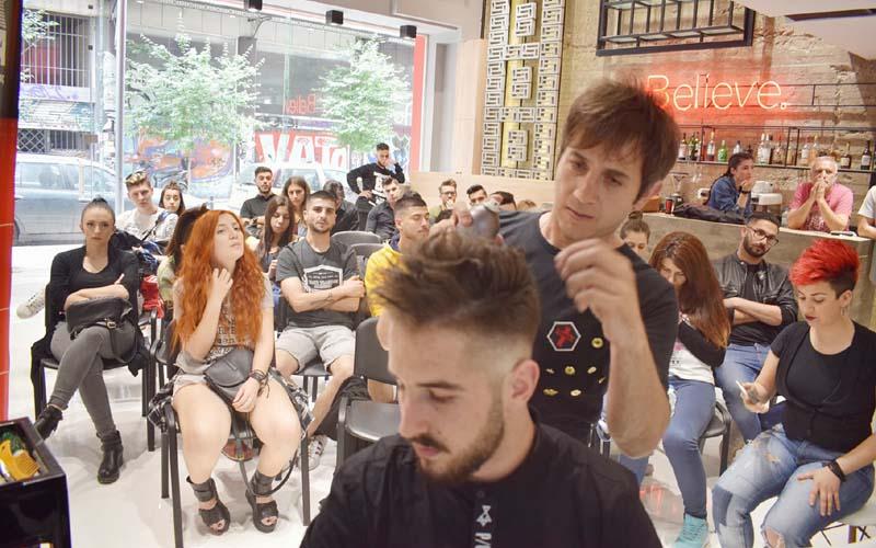 Σε σεμινάριο κομμωτικής στην Θεσσαλονίκη ο κομμωτής Δήμος Ίντος (φωτογραφίες)