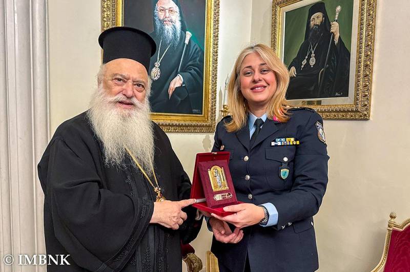 Εθιμοτυπική επίσκεψη από τη νέα Γενική Περιφερειακή Αστυνομική Διευθύντρια Κ. Μακεδονίας στον Μητροπολίτη