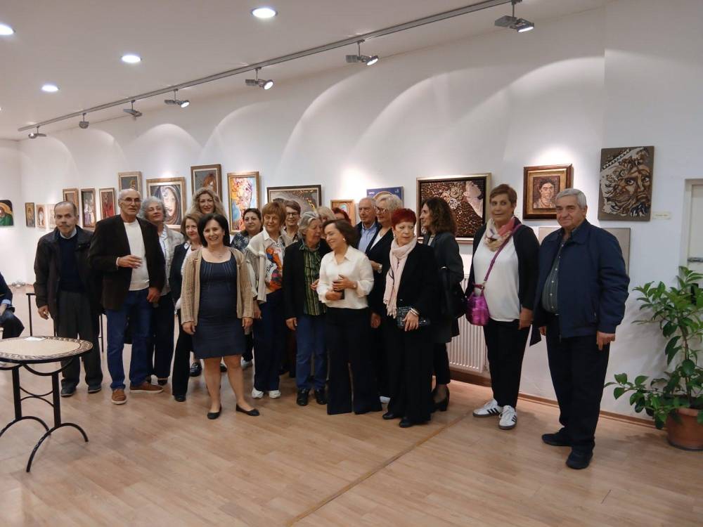 Ενθουσίασε το κοινό η επετειακή έκθεση του τμήματος ψηφιδωτού της Νάουσας