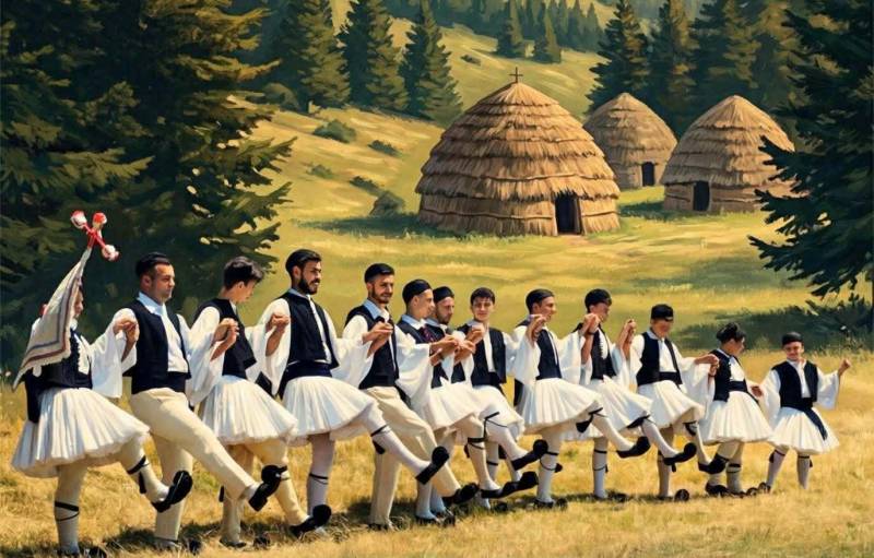 Σαρακατσάνικο γλέντι στο Στενημάχο