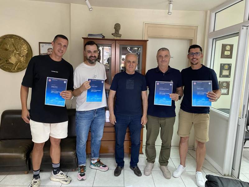 Παρέλαβαν τα διπλώματα UEFA A τέσσερις προπονητές της Ημαθίας
