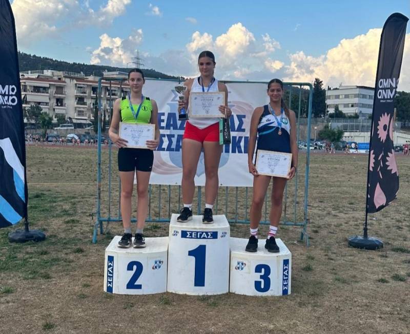 Νέο ατομικό ρεκόρ η Ύρια Τσακίρη στον ακοντισμό