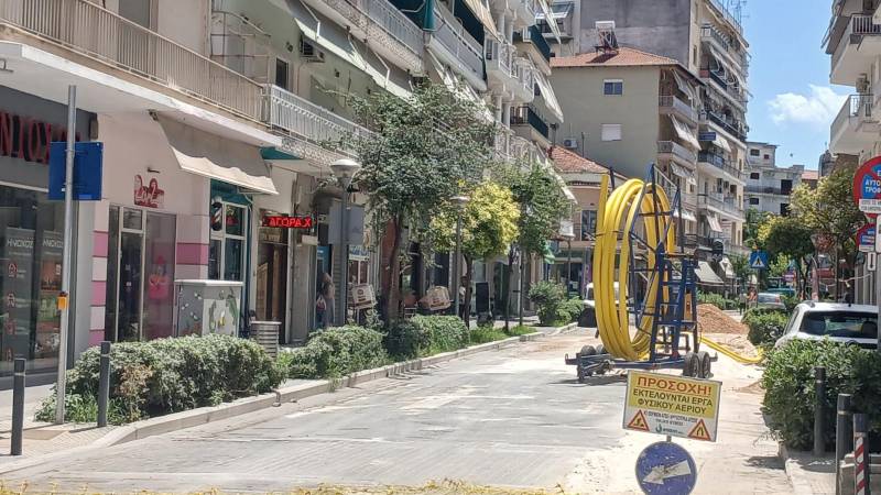 Συνεχίζονται οι εργασίες για το φυσικό αέριο στη Βέροια – Εκσκαφές σήμερα στη Μεγάλου Αλεξάνδρου