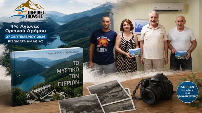 Οι μαθητές του Γυμνασίου – Λυκείου Ριζωμάτων «ζωντανεύουν» τα Πιέρια σε βιβλίο που θα μοιραστεί στον αγώνα «Πιερίδες Μούσες»