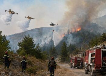 Φωτιά σε δασική έκταση στο Ξηρολίβαδο