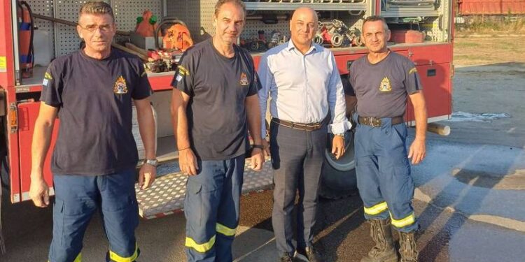 Στην Πυροσβεστική Υπηρεσία Αλεξάνδρειας ο Βασίλειος Κοτίδης