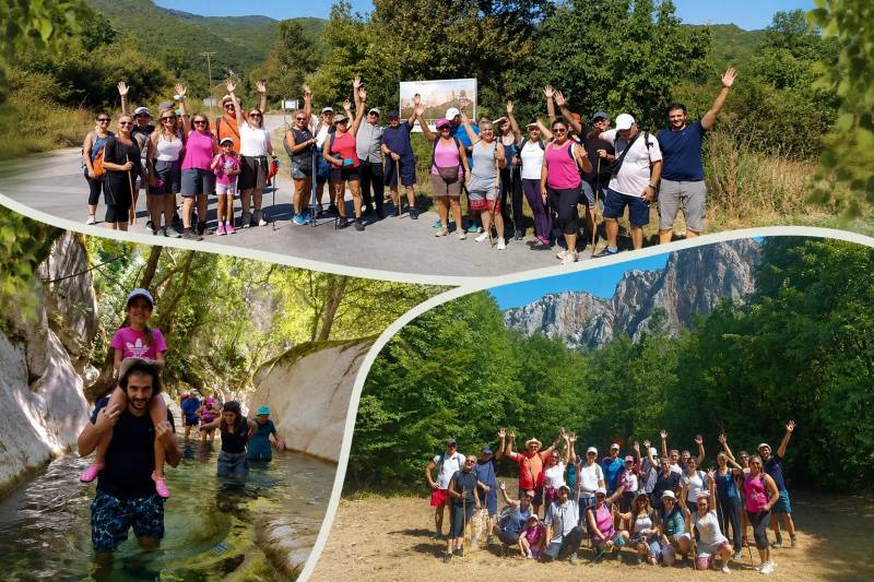 Το φαράγγι της Κράστας μάγεψε τους επισκέπτες σε μια ξεχωριστή καλοκαιρινή εξόρμηση
