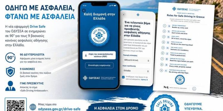Drive Safe: Η εφαρμογή των 90 δευτερολέπτων για ασφαλέστερη οδήγηση