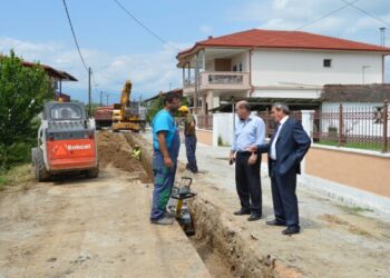 Νάουσα: συνεχίζεται η αποχέτευση στον κάμπο