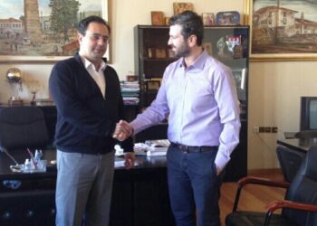 Με τον δήμαρχο Βέροιας συναντήθηκε ο υποψήφιος βουλευτής του Ποταμιού Σωτήρης Κουπίδης
