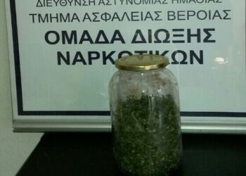 Σύλληψη άνδρα σε χωριό της Ημαθίας για κατοχή κάνναβης