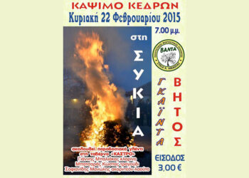 Κάψιμο κέδρων στη Συκιά
