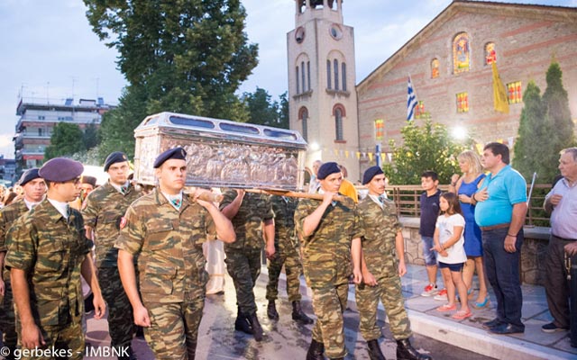 Ο Εσπερινός της θερινής πανηγύρεως του οσίου Αντωνίου του Νέου Πολιούχου Βεροίας