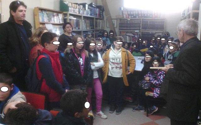 Επίσκεψη μαθητών στην Βιβλιοθήκη Αλεξάνδρειας και παρουσίαση του βιβλίου του Λαογράφου Γ. Ντελιόπουλου