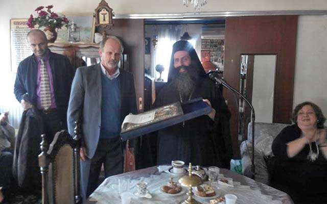 Τον Πρόεδρο του Συλλόγου Φίλων της Μονής, Κόγια Νικόλαο, τίμησε η Ιερά Μονή Θεοτόκου Καλλίπετρας