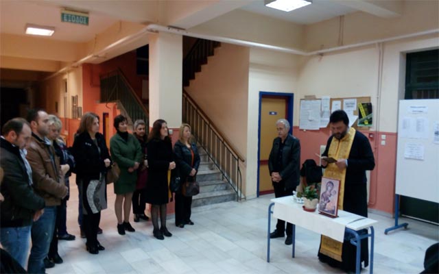 Σ.Δ.Ε. Νάουσας: Αγιασμός στο παράρτημα Αλεξάνδρειας