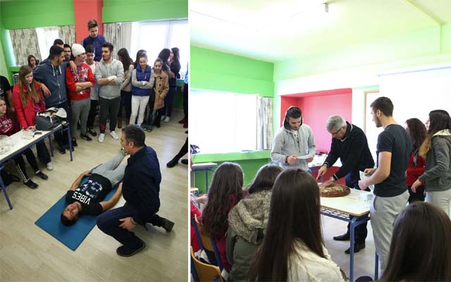 Μαθήματα πρώτων βοηθειών και κοπή βασιλόπιτας στην Περιβαλλοντική Ομάδα του 5ου ΓΕΛ Βέροιας