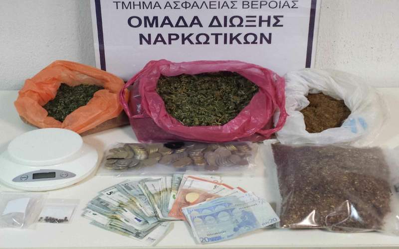 Η Ασφάλεια της Βέροιας συνέλαβε 54χρονο με ποσότητες κάνναβης