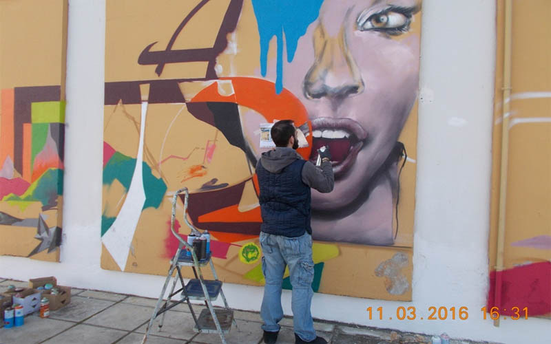 Graffiti στο ΕΠΑ.Λ & Ε.Κ. Αλεξάνδρειας