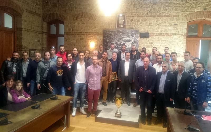 Ο δήμαρχος Βέροιας τίμησε τον Φίλιππο για την κατάκτηση του κυπέλλου