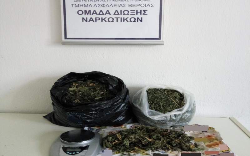Η Ασφάλεια της Βέροιας συνέλαβε 50χρονο για διακίνηση κάνναβης