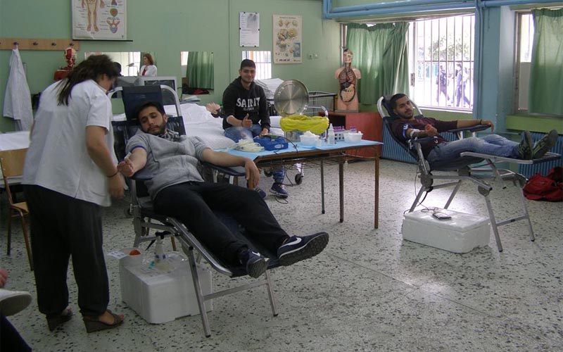 Εθελοντική αιμοδοσία στο 1ο ΕΠΑΛ Βέροιας