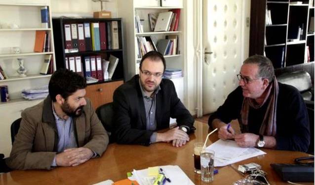 Συνάντηση του προέδρου της ΔΗΜΑΡ Θ. Θεοχαρόπουλου με τον Αν. Υπουργό Γ. Μουζάλα