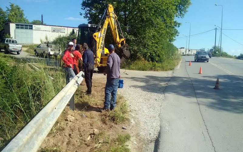 Νάουσα: Τοποθέτηση προστατευτικών στηθαίων