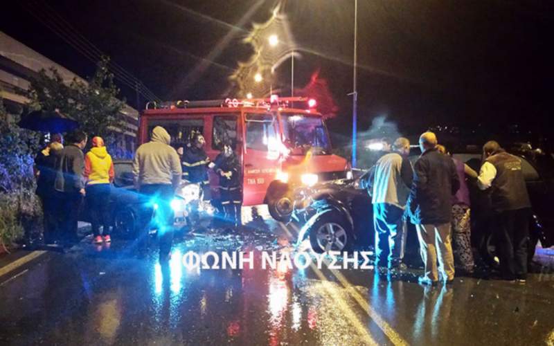 Τρακάρισμα με τραυματίες στη Νάουσα