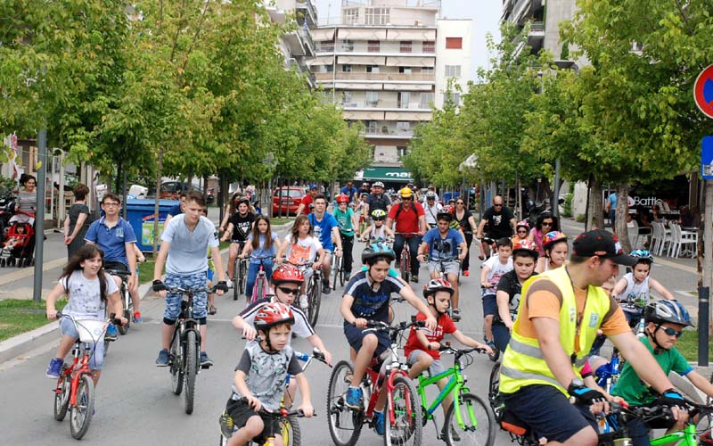 Γέμισε ποδήλατα το κέντρο της Βέροιας (φωτογραφίες)