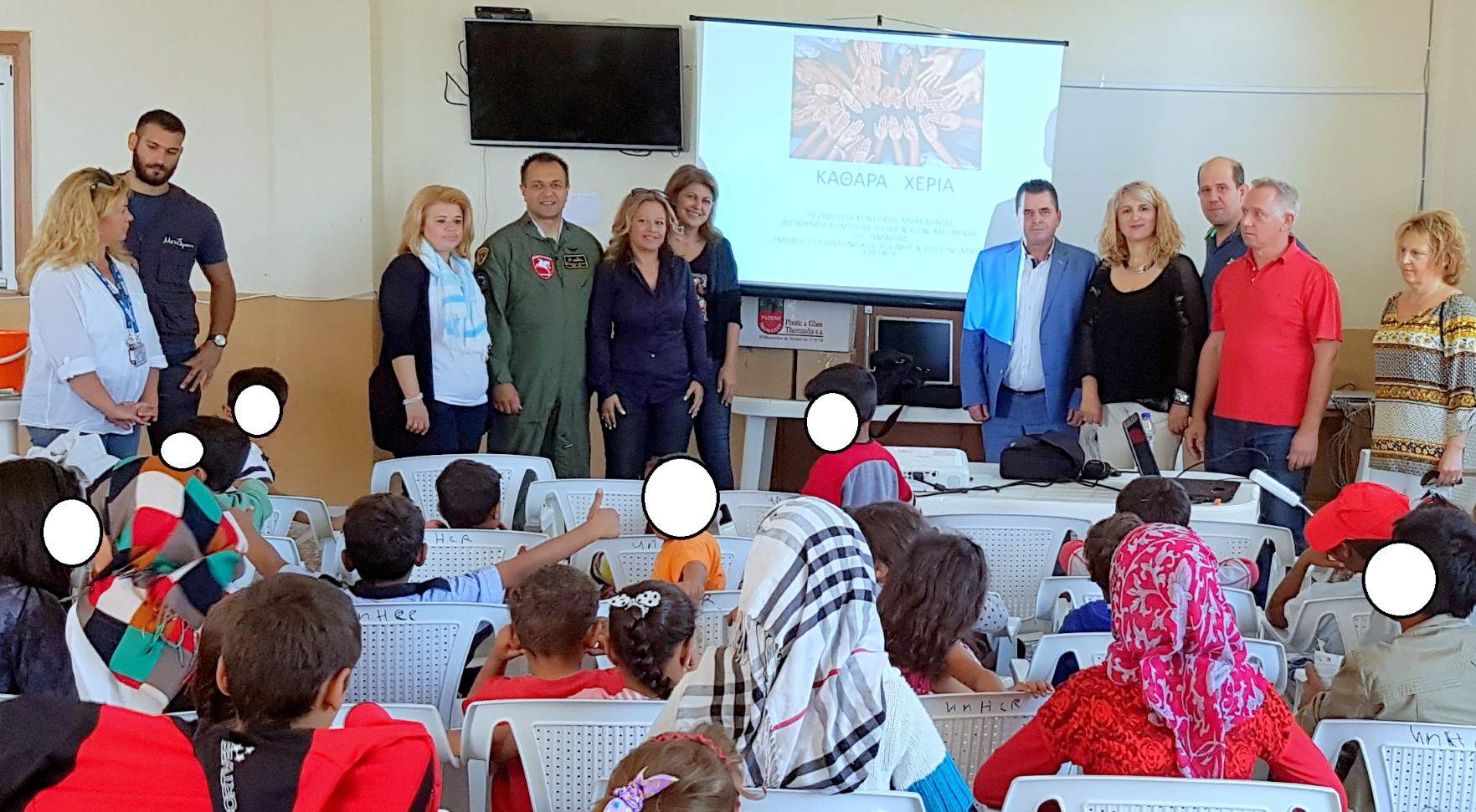 Ενημερωτική εκδήλωση της Π.Ε Ημαθίας στο κέντρο φιλοξενίας προσφύγων Αλεξάνδρειας με θέμα την υγιεινή των χεριών