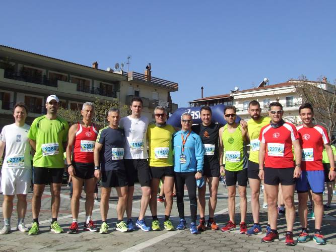 Ο Σύλλογος Δρομέων Βέροιας στον 10ο Ημιμαραθώνιο ”Καλαμπάκα – Τρίκαλα”