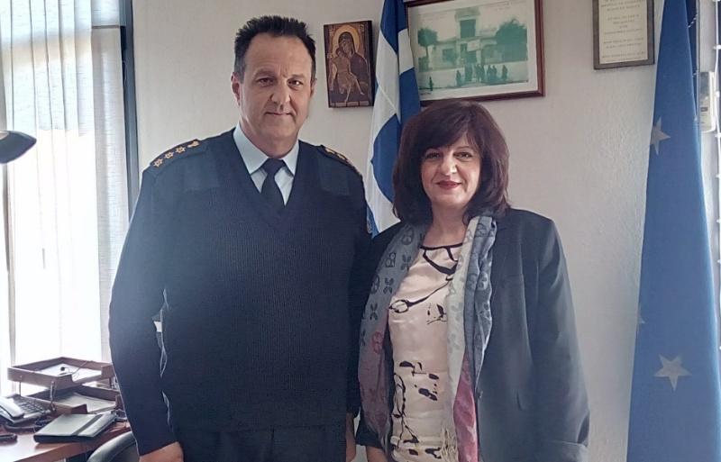 Η Φρόσω Καρασαρλίδου σε Αστυνομική Διεύθυνση Ημαθίας, Σχολή Αστυνομίας και συνάντηση με την Ένωση Αστυνομικών