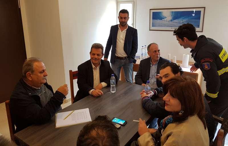Στα γραφεία του Χιονοδρομικού Σελίου ο Ι. Συναδινός