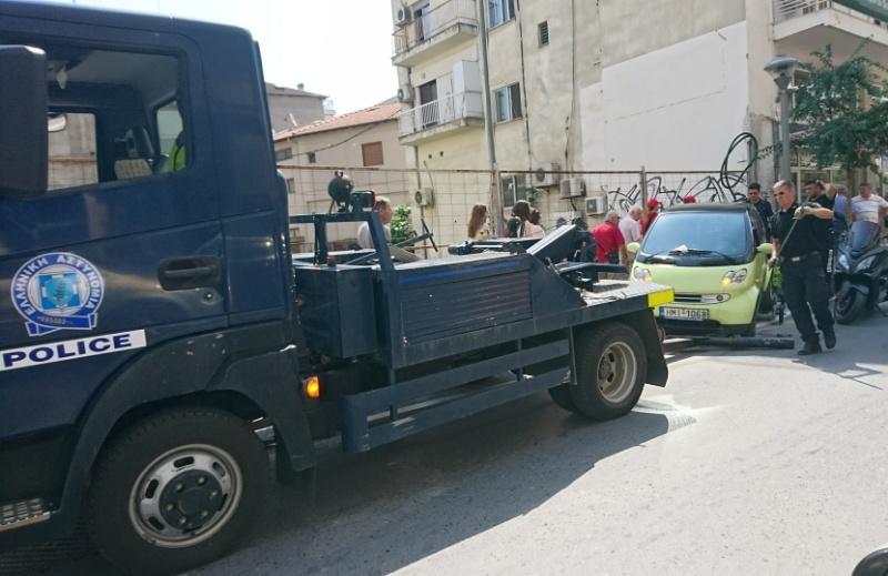 Βέροια: Επέστρεψε και έπιασε δουλειά ο γερανός