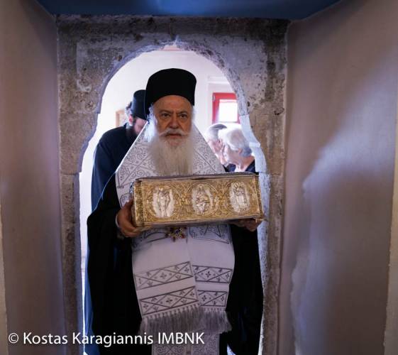 Υποδοχή τεμαχίου ιερών λειψάνων του Αγίου Δημητρίου στο Κλειδί