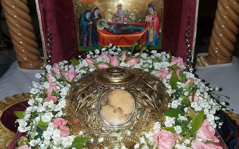 Η Τίμια Κάρα του Οσίου Δαυίδ στα Ριζώματα