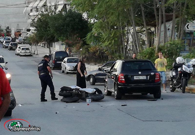 Άγιο είχε νεαρή οδηγός δικύκλου στην Βέροια