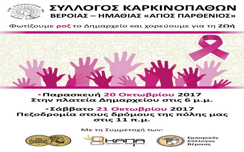 Βέροια: Εκστρατεία ευαισθητοποίησης για τον καρκίνο του μαστού