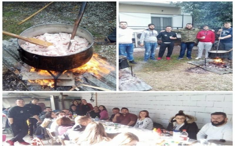 Προετοιμασία στο Μακροχώρι για την γουρουνοχαρά