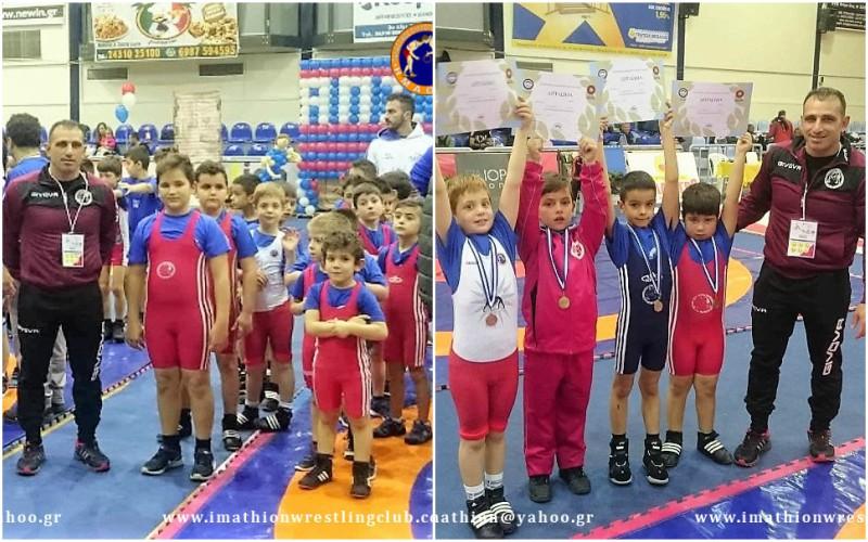 Επιτυχίες του Ημαθίωνα στο 10ο Πανελλήνιο παιδικό τουρνουά πάλης