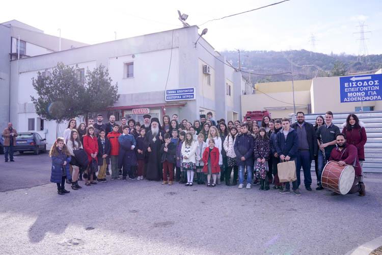 Πρωτοχρονιάτικη επίσκεψη του Μητροπολίτη στο Νοσοκομείο