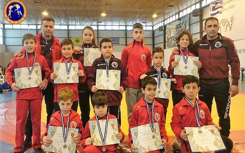 12 μετάλλια κατέκτησε ο Ημαθίων Αλεξάνδρειας στο 1ο Αναπτυξιακό παιδικό τουρνουά πάλης