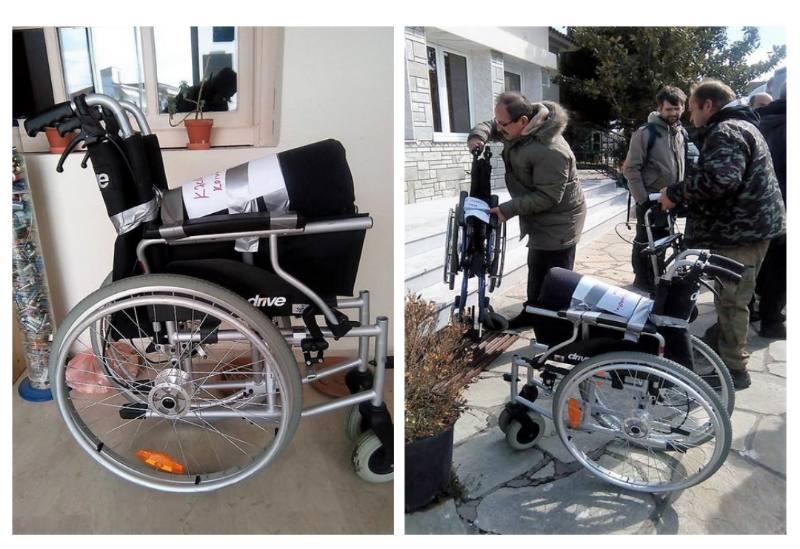 Παραλαβή αμαξιδίων υποστήριξης Ατόμων με Αναπηρία από την Τοπική Κοινότητα Κλειδίου