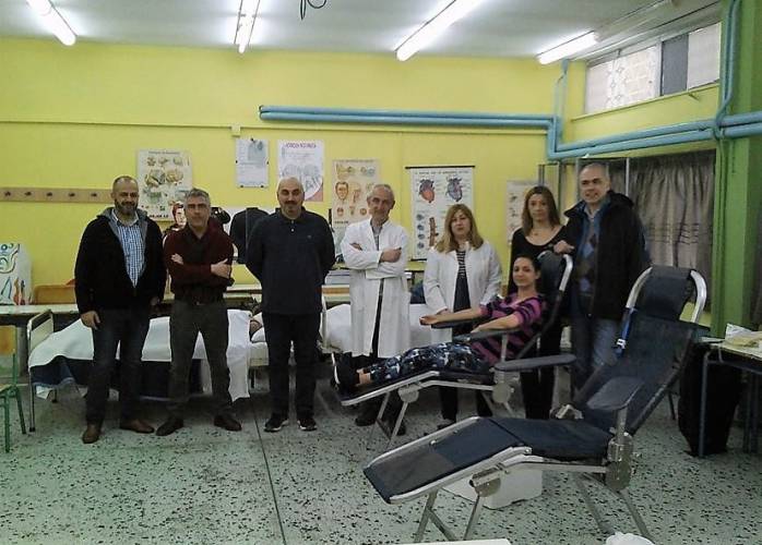 Με επιτυχία η εθελοντική αιμοδοσία στο ΕΠΑΛ Βέροιας