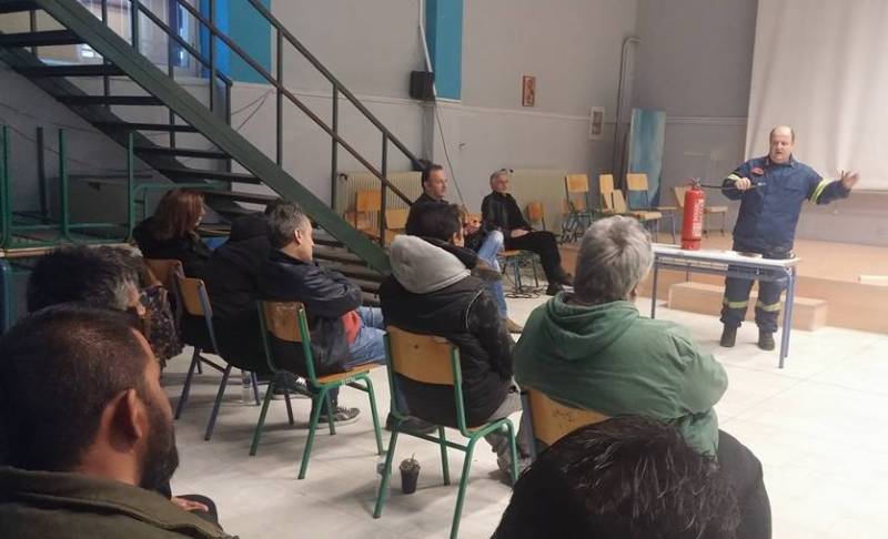 Επίδειξη πυρόσβεσης στο ΣΔΕ Αλεξάνδρειας