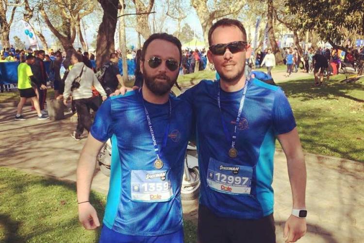 Δύο αθλητές του ΕΟΣ Νάουσας στον αγώνα δρόμου Μέγας Αλέξανδρος