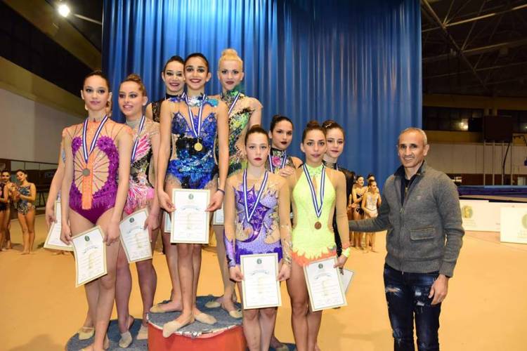 Χρυσό μετάλλιο η ομάδα γυναικών της Ρυθμικής του Φιλίππου
