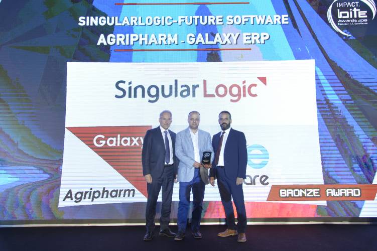 Βράβευση της Future Software, σε συνεργασία με τη SingularLogic στα Business IT Excellence Awards 2018