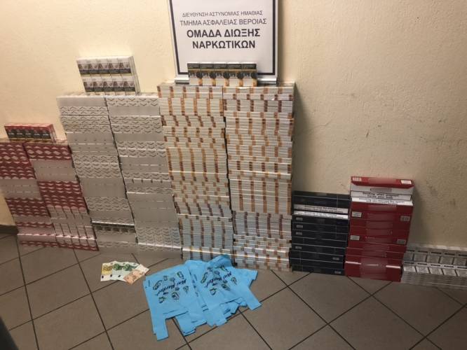 Λαθραία τσιγάρα και ναρκωτικά εντόπισε στην Χαλκιδική η Ασφάλεια της Βέροιας